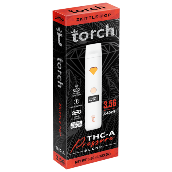 Zkittle Pop Flavors -Torch Pressure THC-A Disposable 3.5G