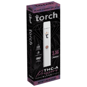 Black Cherry Gelato Sativa Flavors -Torch Pressure THC-A Disposable 3.5G