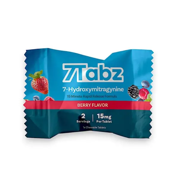 Berry 7Tabz 7 -Hydroxymitragynine Tablets - 10ct (15mg Each)