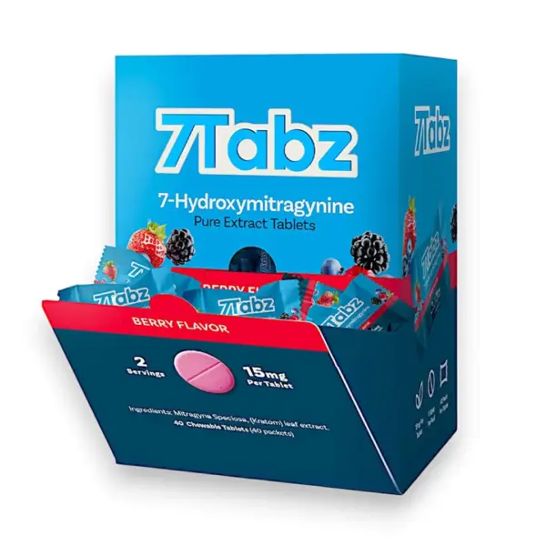 Berry 7Tabz 7 -Hydroxymitragynine Tablets - 10ct (15mg Each)