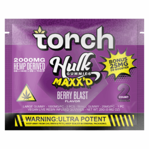 Berry Blast Flavors - Torch Hulk Maxx’d Gummies 2000mg | 2ct
