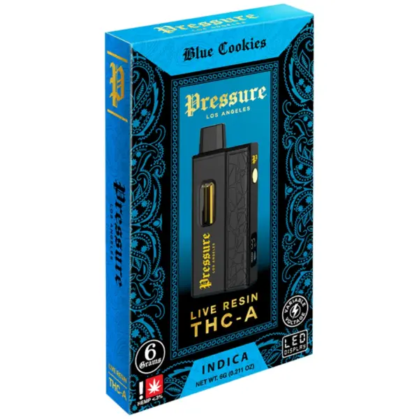 Blue Cookies Indica Flavors - Pressure Live Resin THC-A Disposable 6G