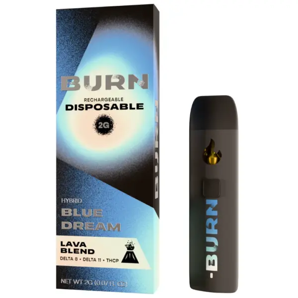 Blue Dream Hybrid Flavors - Burn Hemp Lava Blend Disposable 2G