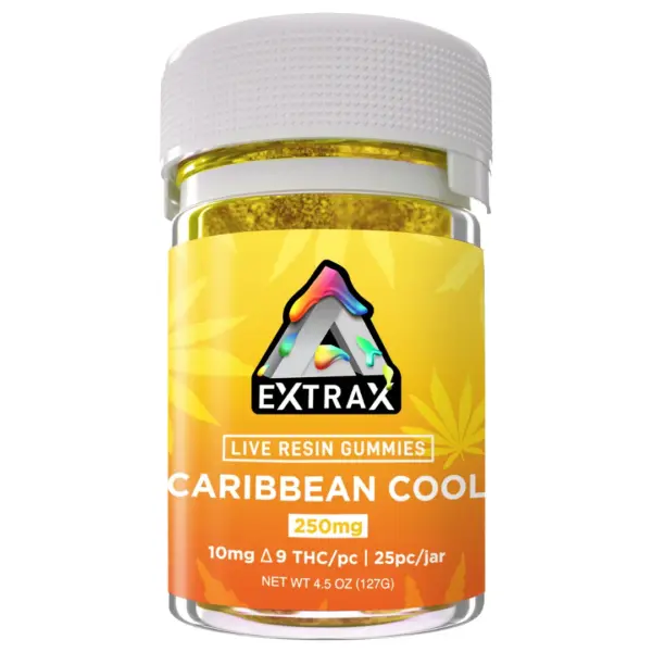 Caribbean Cool Flavors - Delta Extrax Live Resin Delta 9 Gummies 250mg