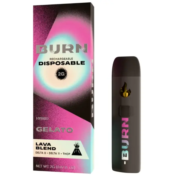 Gelato Hybrid Flavors - Burn Hemp Lava Blend Disposable 2G