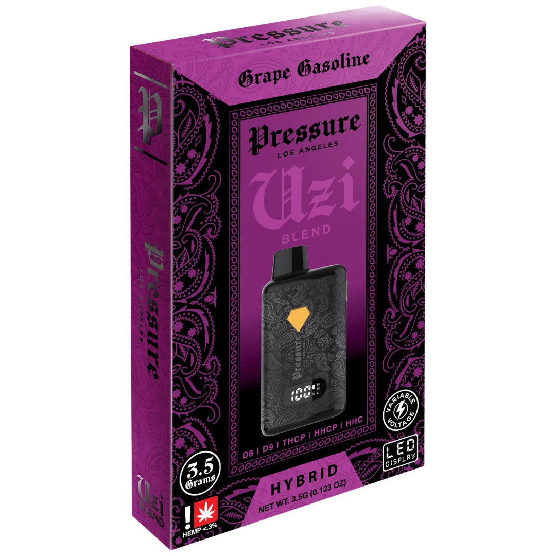 Grape Gasoline Hybrid Flavors - Pressure UZI Blend Disposable 3.5G