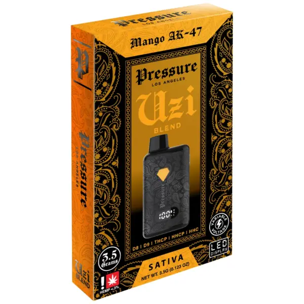 Mango AK-47 Sativa Flavors - Pressure UZI Blend Disposable 3.5G