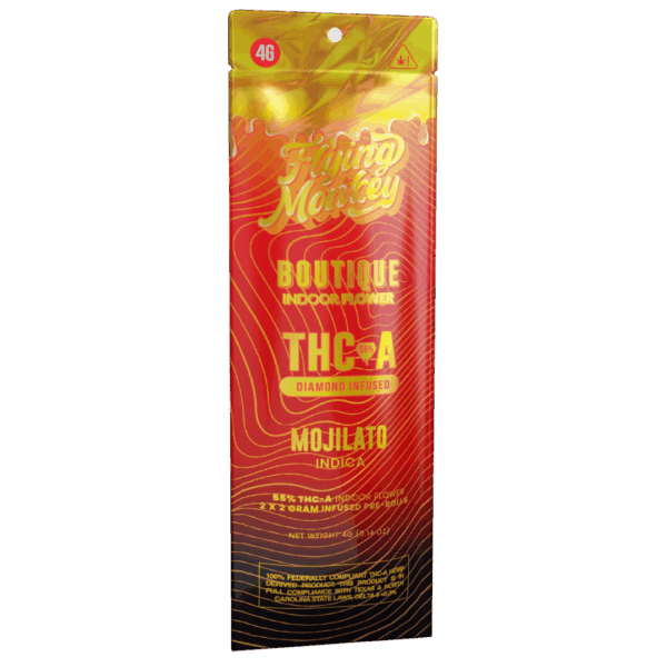 Mojilato Flavors - Flying Monkey Diamond Infused THC-A Boutique Pre Rolls 4G