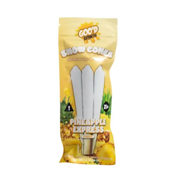 Pineapple Express Flavors - Goo’d Extracts Snow Cones THC-A Pre-Rolls | 3ct
