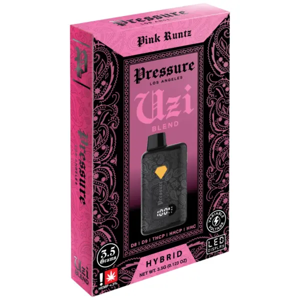 Pink Runtz Hybrid Flavors - Pressure UZI Blend Disposable 3.5G