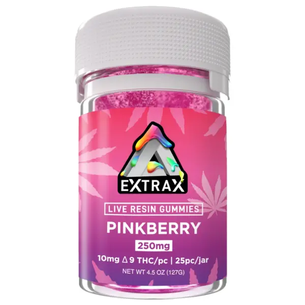 Pinkberry Flavors - Delta Extrax Live Resin Delta 9 Gummies 250mg