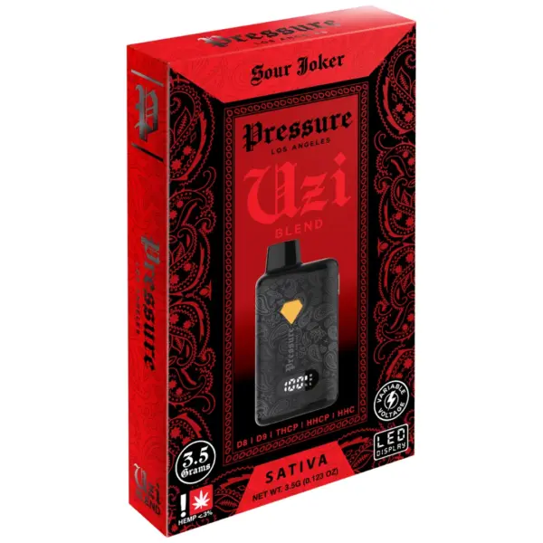 Sour Joker Sativa Flavors - Pressure UZI Blend Disposable 3.5G