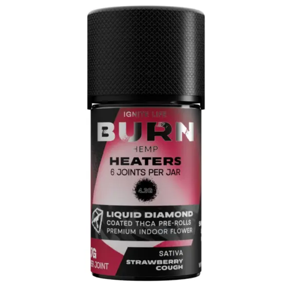 Strawberry Cough Sativa Flavor - Burn Hemp THC-A Heaters 4.2G