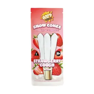 Strawberry Cough Flavors - Goo’d Extracts Snow Cones THC-A Pre-Rolls | 3ct