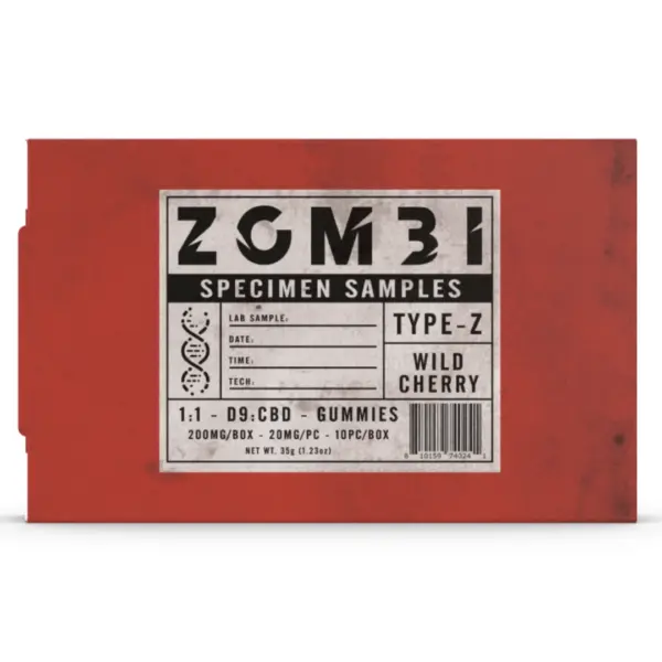 Wild Cherry Flavors - Zombi Delta 9 Specimen Samples 200mg | 10ct
